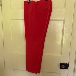 Banana Republic Orange Cropped Pants Cotton Blend